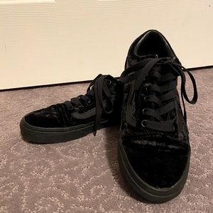 Black Velvet Vans